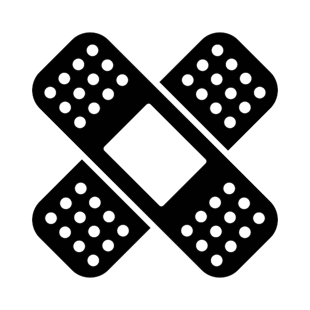 Diseño de la ilustración del icono del vendaje
