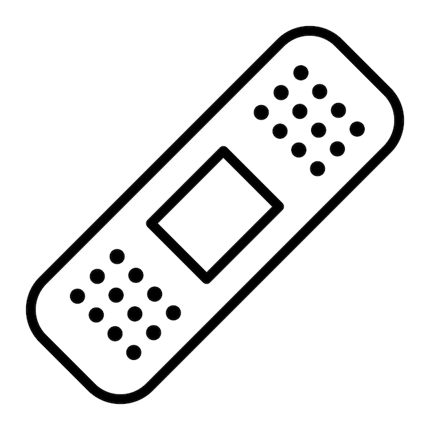 Diseño de la ilustración del icono del vendaje