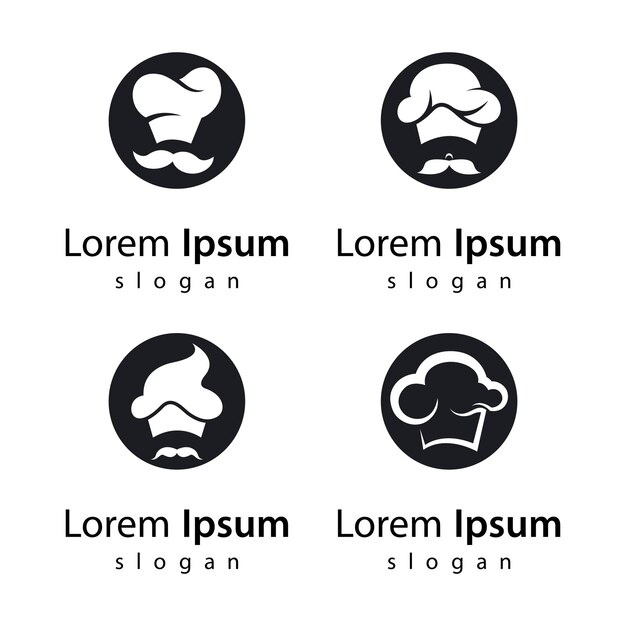 Diseño de ilustración de imágenes de logo de chef