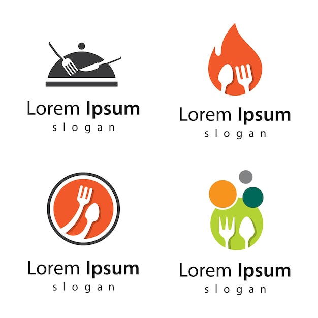 Diseño de ilustración de imágenes de logo de restaurante