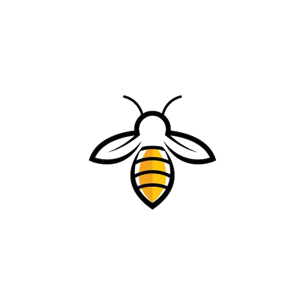 Diseño de ilustración de imágenes de logotipo de abeja