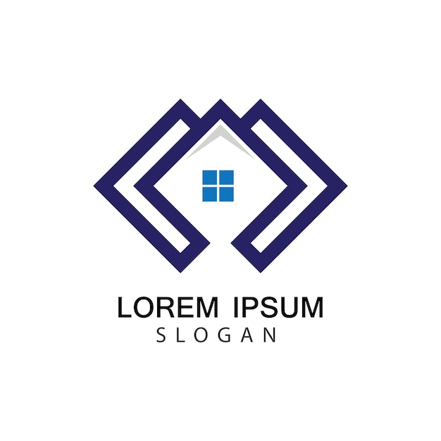 Diseño de ilustración de imágenes de logotipo de casa