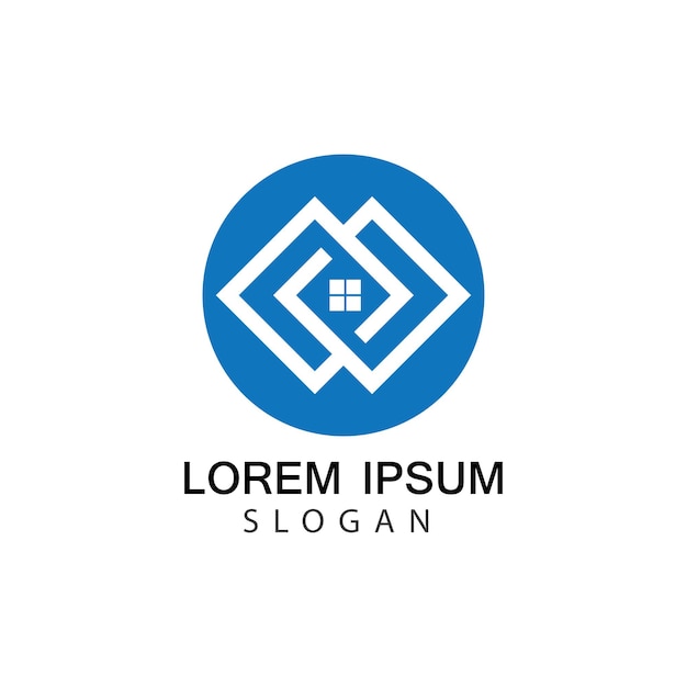 Diseño de ilustración de imágenes de logotipo de casa