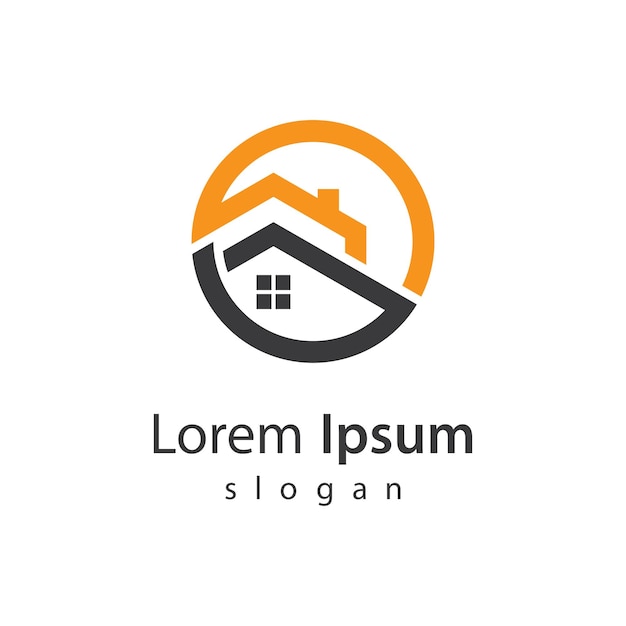 Diseño de ilustración de imágenes de logotipo de casa