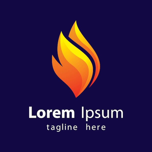 Vector diseño de ilustración de imágenes de logotipo de fuego