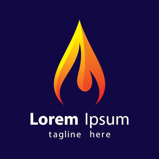 Diseño de ilustración de imágenes de logotipo de fuego