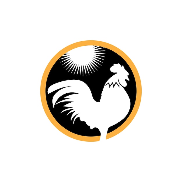 Diseño de ilustración de imágenes de logotipo de gallo