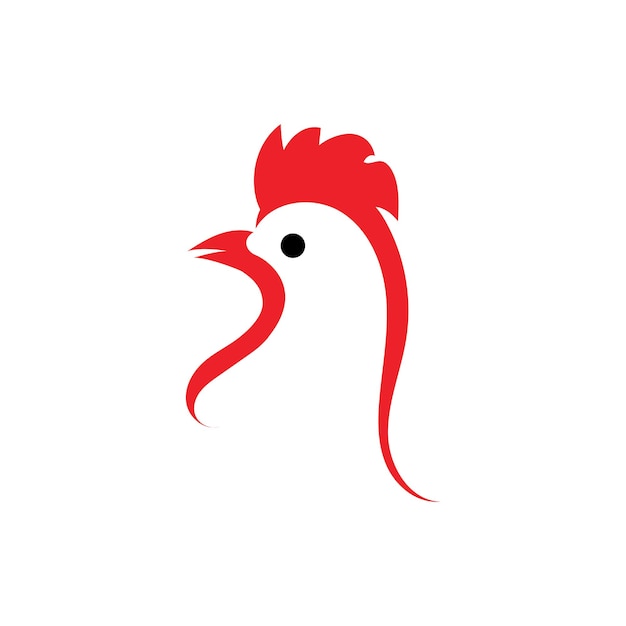 Diseño de ilustración de imágenes de logotipo de gallo