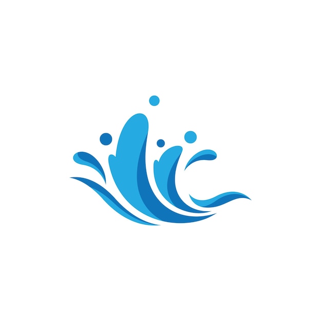 Diseño de ilustración de imágenes de logotipo de onda de agua