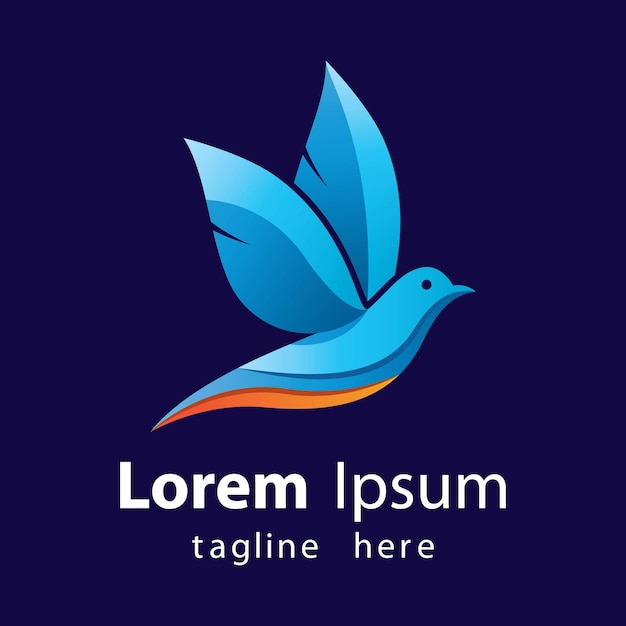 Diseño de ilustración de imágenes de logotipo de paloma