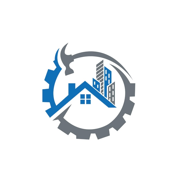 Diseño de ilustración de imágenes de logotipo de reparación de casa