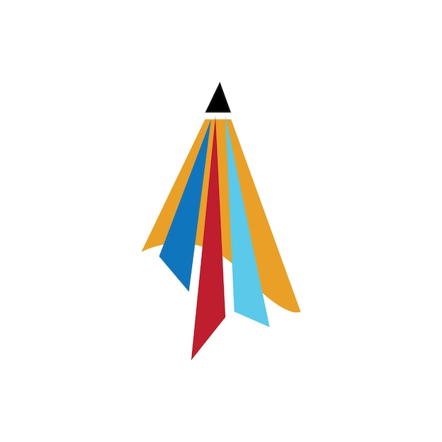 Diseño de ilustración de imágenes de logotipo y símbolo de lápiz