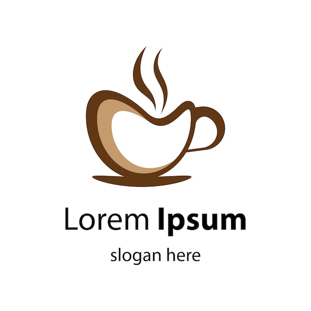 Diseño de ilustración de imágenes de logotipo de taza de café