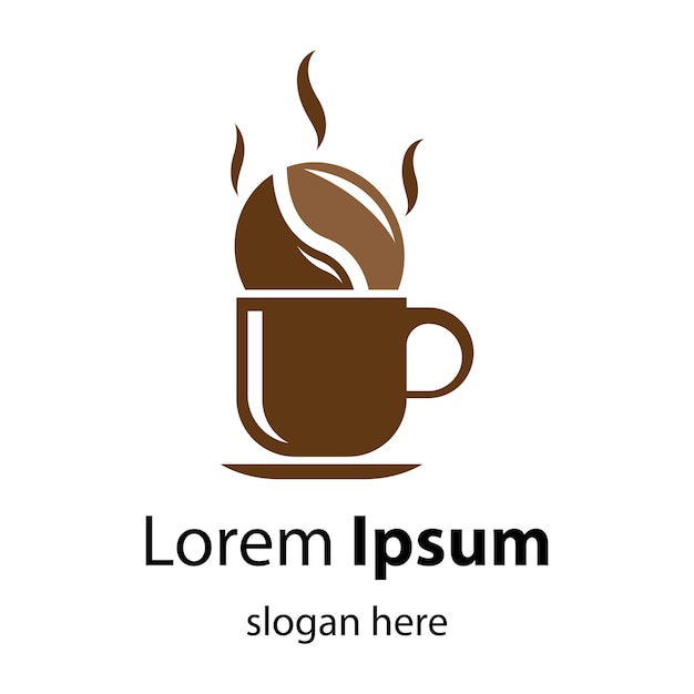 Diseño de ilustración de imágenes de logotipo de taza de café