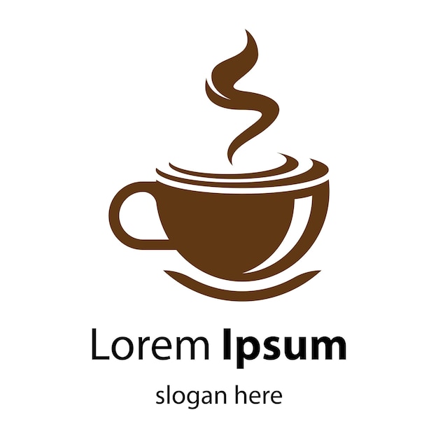 Diseño de ilustración de imágenes de logotipo de taza de café