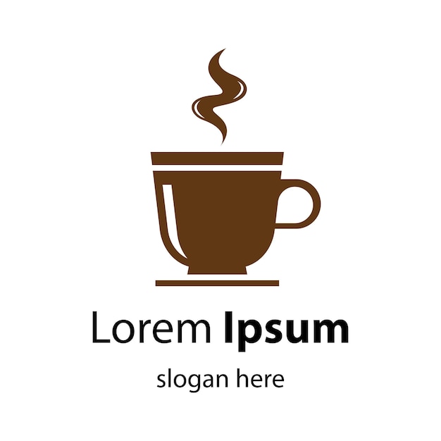Diseño de ilustración de imágenes de logotipo de taza de café