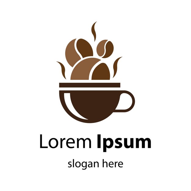 Diseño de ilustración de imágenes de logotipo de taza de café