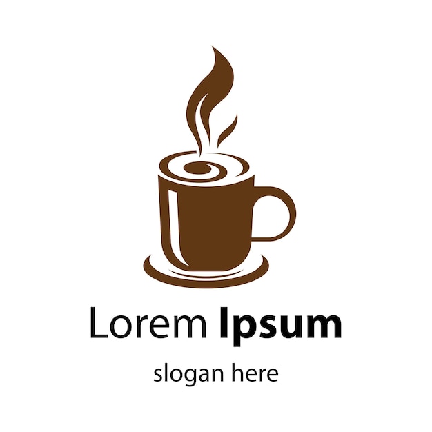 Diseño de ilustración de imágenes de logotipo de taza de café