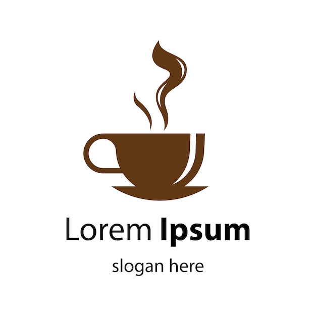 Diseño de ilustración de imágenes de logotipo de taza de café