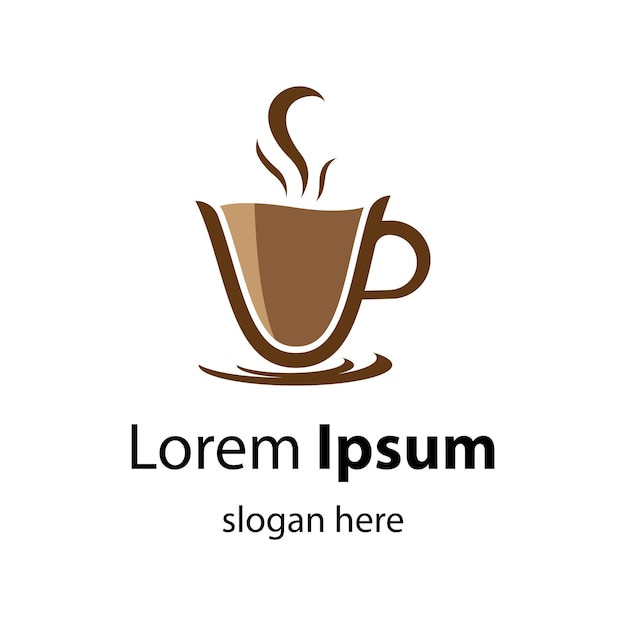 Diseño de ilustración de imágenes de logotipo de taza de café