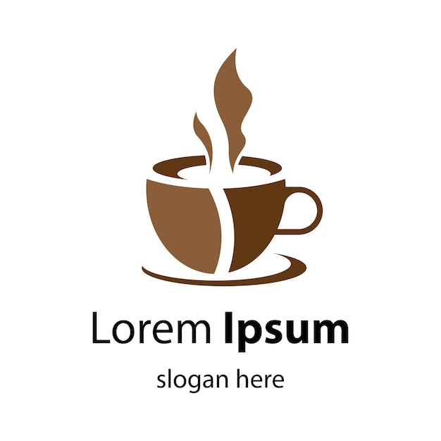 Diseño de ilustración de imágenes de logotipo de taza de café