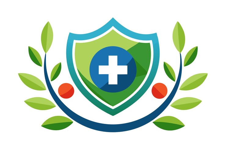 diseño de ilustración del logotipo del hospital modelo de inspiración de logotipo médico moderno vector