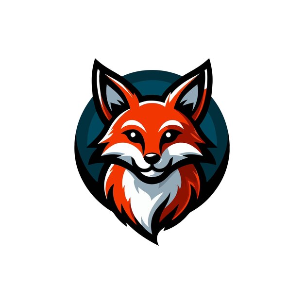 Diseño de la ilustración del logotipo de la mascota zorro