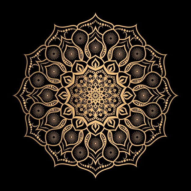 Diseño de ilustración de mandala de lujo