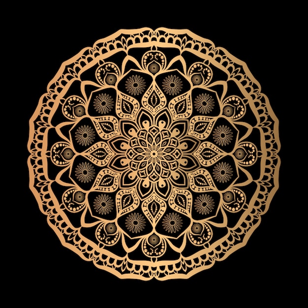 Diseño de ilustración de mandala de lujo