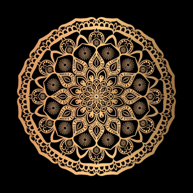 Diseño de ilustración de mandala de lujo