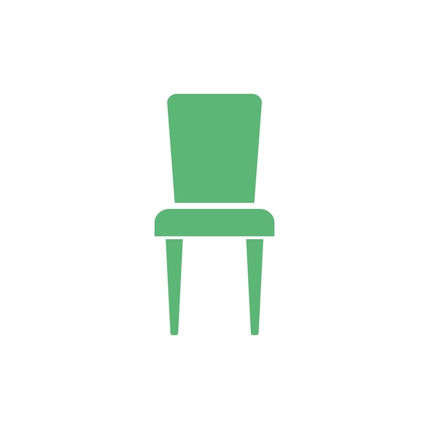 Diseño de la ilustración de la plantilla del icono vectorial de la silla