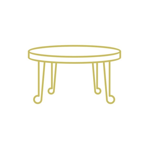 Diseño de la ilustración de la plantilla de icono vectorial de la tabla