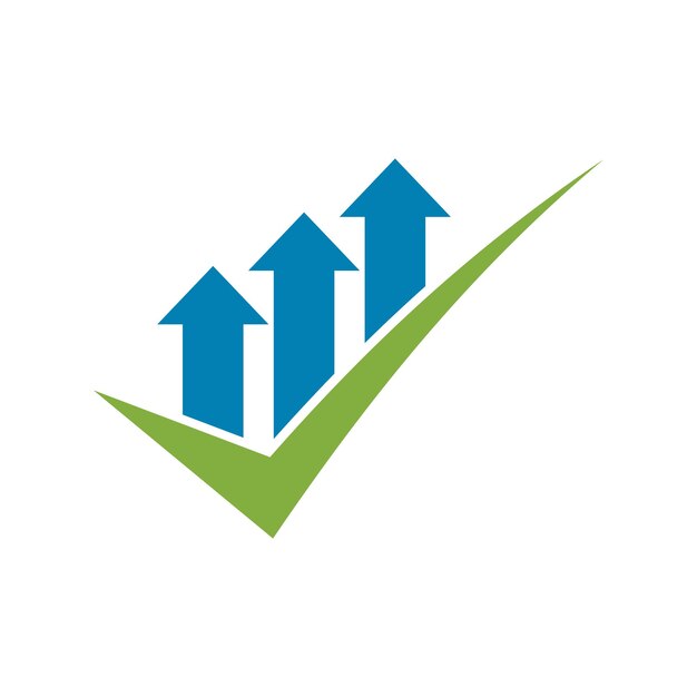 Diseño de ilustración de plantilla de logotipo de asesoramiento y finanzas de bolsa de valores EPS 10