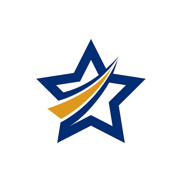 Diseño de la ilustración de la plantilla del logotipo de la estrella americana