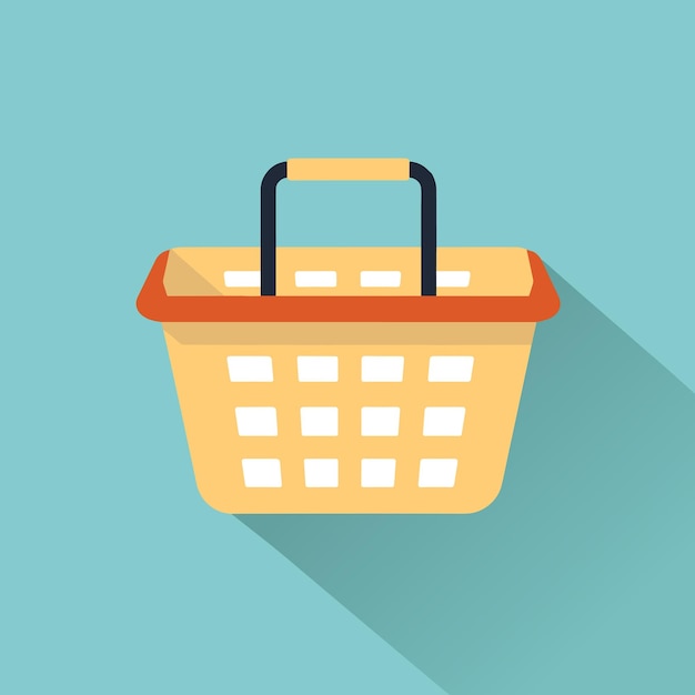 Diseño de ilustración de la plantilla del logotipo del icono vectorial de la cesta de la tienda
