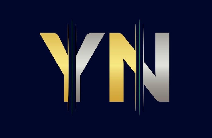 Vector diseño de ilustración de la plantilla del logotipo de la letra yn
