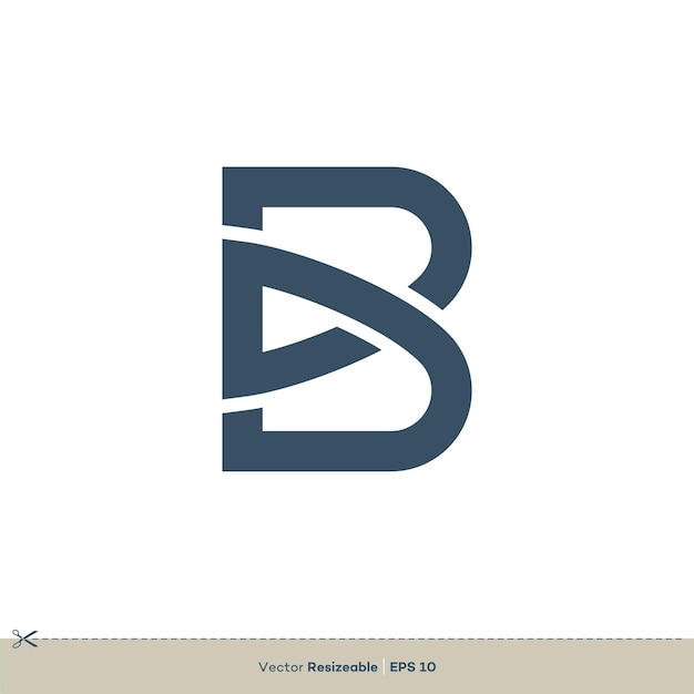 Diseño de ilustración de plantilla de logotipo de vector de letra B