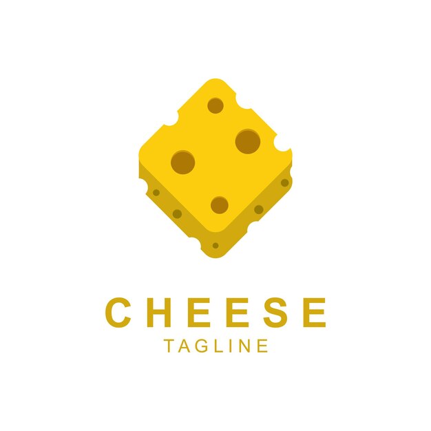 Diseño de ilustración de plantilla de vector de logotipo de queso