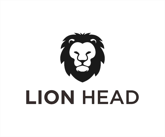 Diseño de ilustración de plantilla vectorial de logotipo de cabeza de león