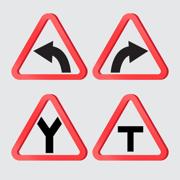 Vector diseño de ilustración de señal de tráfico
