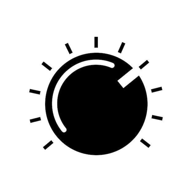 Diseño de ilustración de stock de icono de perilla
