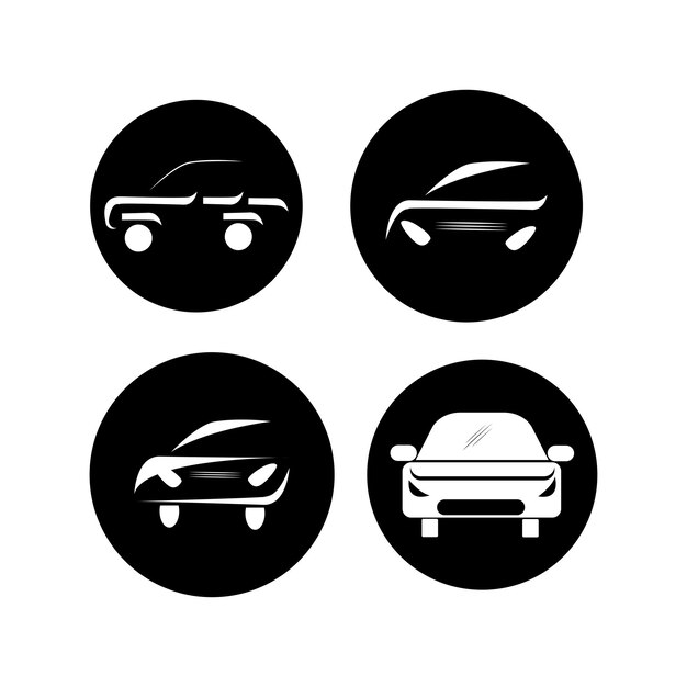 Diseño de ilustración de stock de logotipo de coche