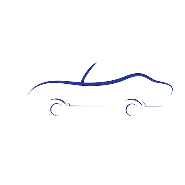 Diseño de ilustración de stock de logotipo de coche