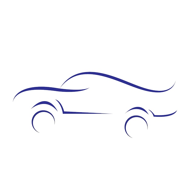 Vector diseño de ilustración de stock de logotipo de coche