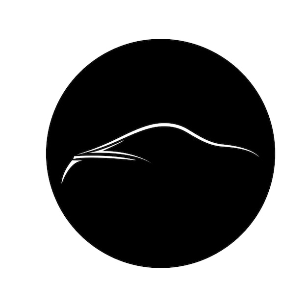 Diseño de ilustración de stock de logotipo de coche