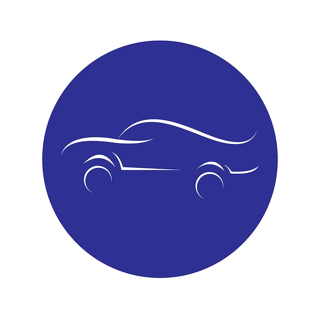 Diseño de ilustración de stock de logotipo de coche