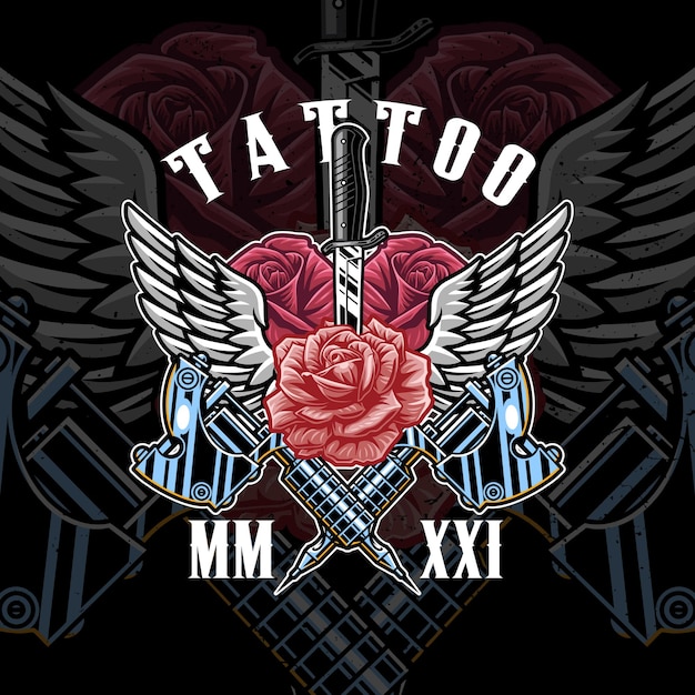 Diseño de ilustración de tatuaje