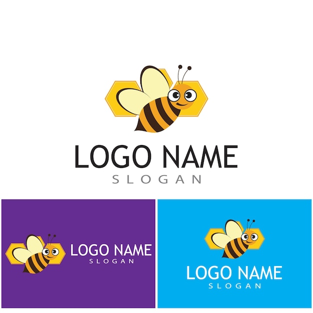 Diseño de ilustración de textura de vector de logotipo de panal
