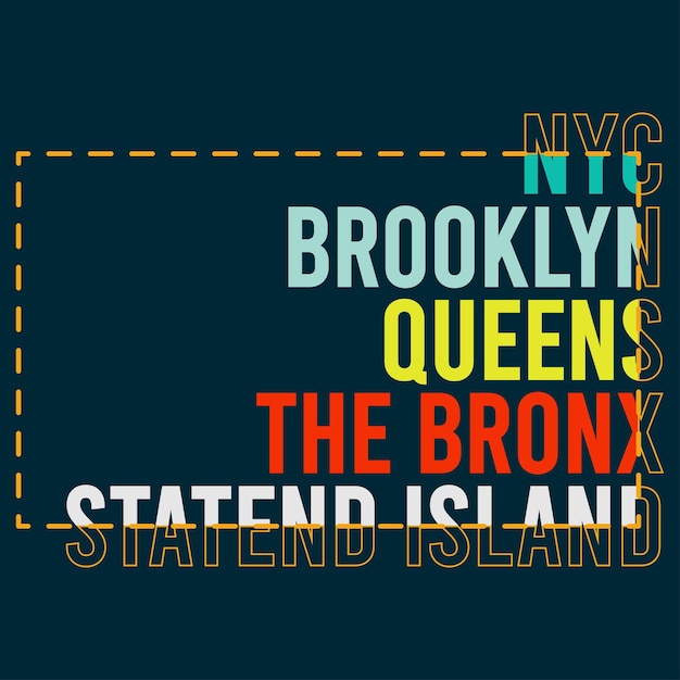 diseño de ilustración de tipografía de ciudad de nueva york de vector