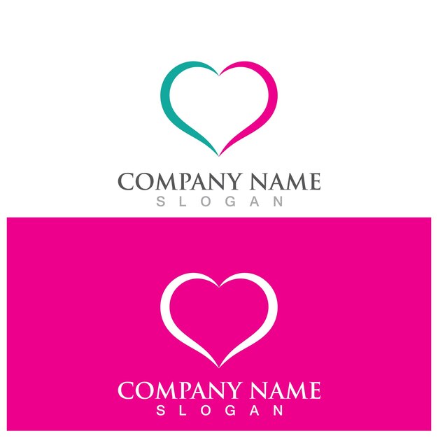 Diseño de ilustración de Vector de amor de belleza